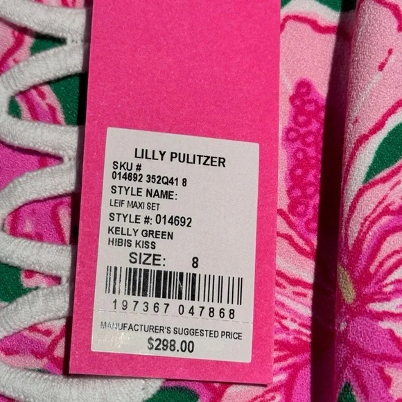 Lilly Pulitzer NWT Leif Maxi Set in
Hibiss Kiss Print Size 8 - Picture 8 of 13